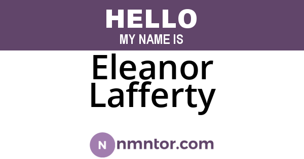 Eleanor Lafferty