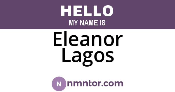 Eleanor Lagos