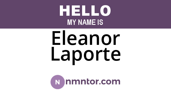 Eleanor Laporte