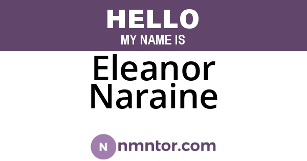 Eleanor Naraine