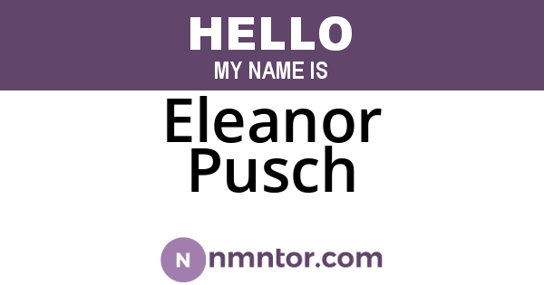 Eleanor Pusch