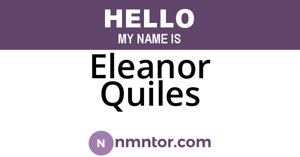 Eleanor Quiles