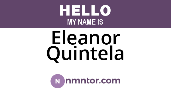 Eleanor Quintela