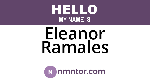 Eleanor Ramales