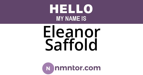 Eleanor Saffold