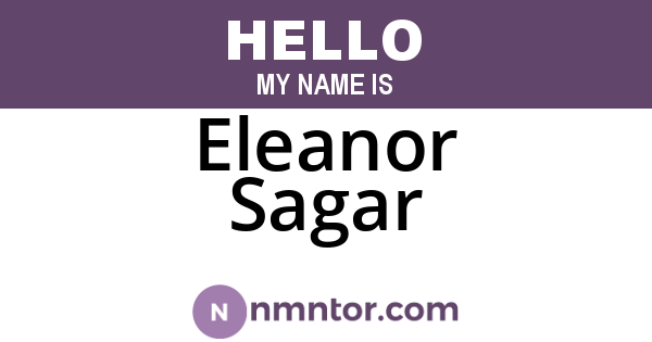 Eleanor Sagar