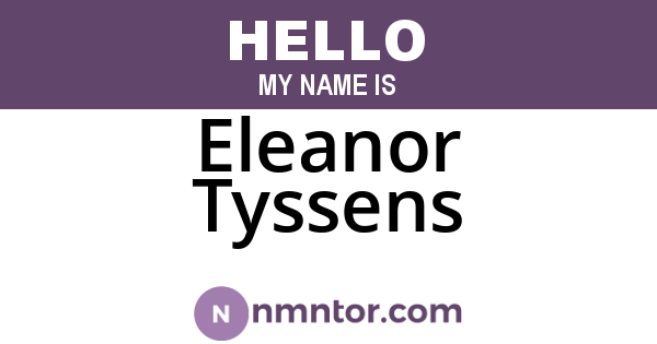 Eleanor Tyssens