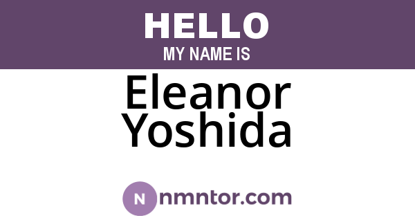 Eleanor Yoshida