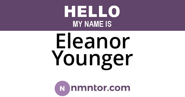 Eleanor Younger