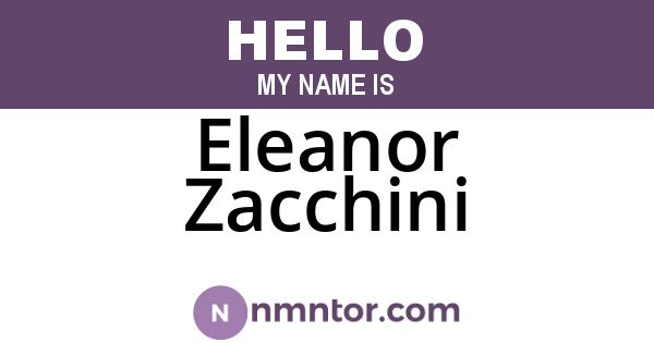 Eleanor Zacchini