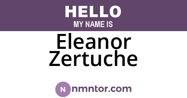 Eleanor Zertuche
