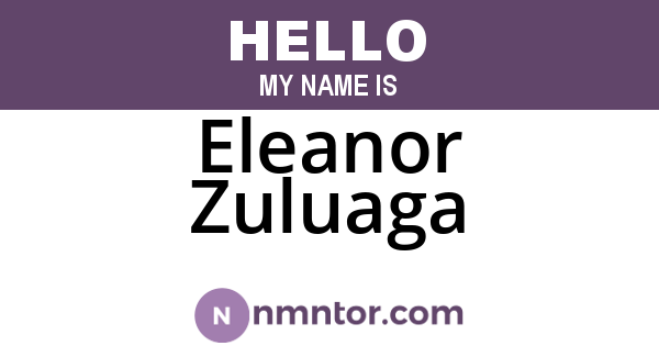 Eleanor Zuluaga