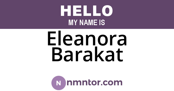 Eleanora Barakat
