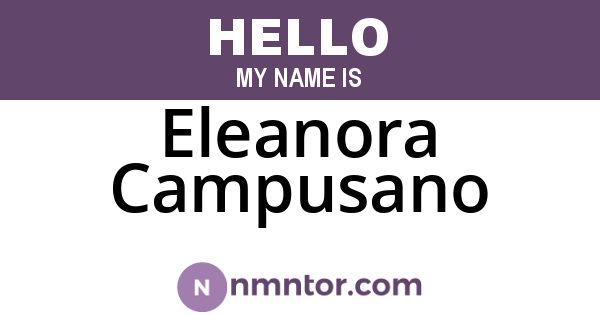 Eleanora Campusano