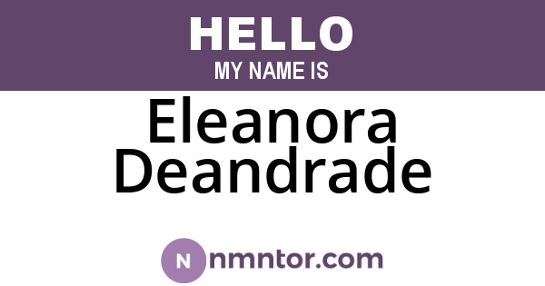 Eleanora Deandrade