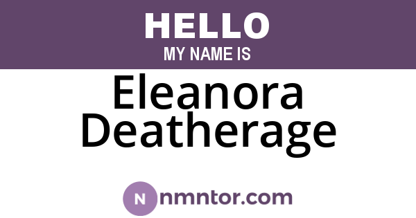 Eleanora Deatherage