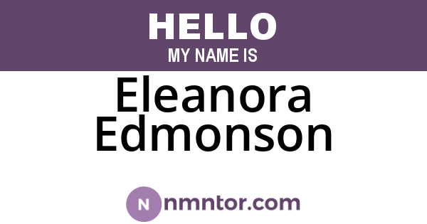 Eleanora Edmonson