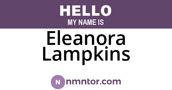 Eleanora Lampkins