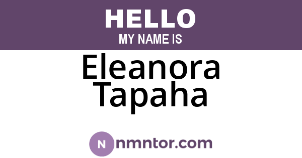 Eleanora Tapaha