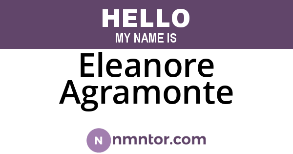 Eleanore Agramonte