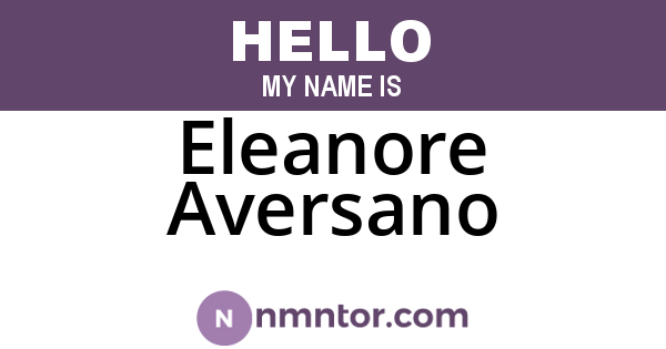 Eleanore Aversano