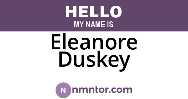 Eleanore Duskey