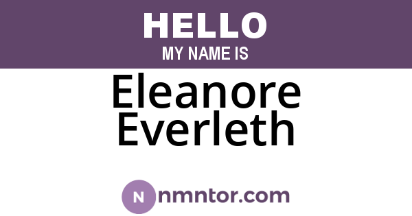 Eleanore Everleth