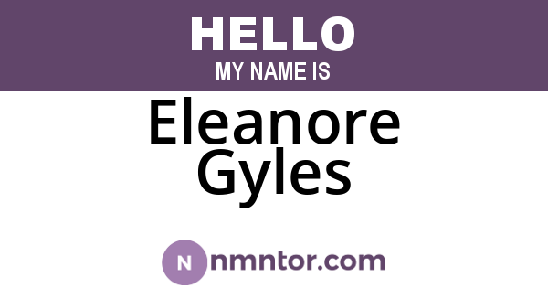 Eleanore Gyles