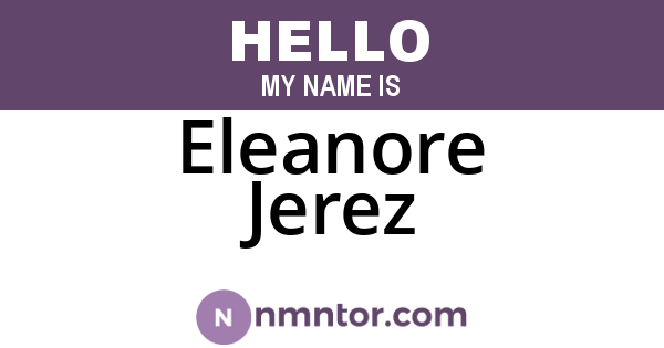 Eleanore Jerez