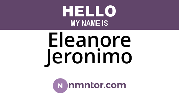 Eleanore Jeronimo