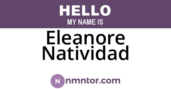 Eleanore Natividad