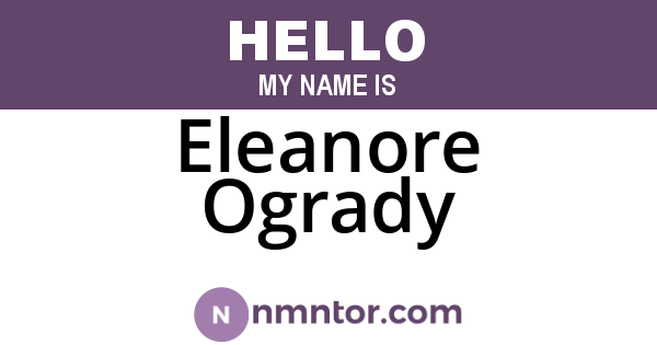 Eleanore Ogrady