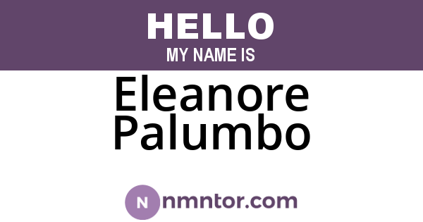 Eleanore Palumbo