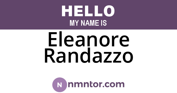 Eleanore Randazzo