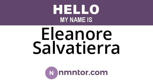 Eleanore Salvatierra