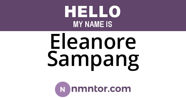 Eleanore Sampang