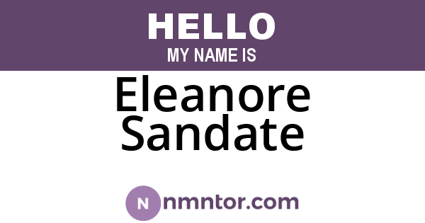 Eleanore Sandate
