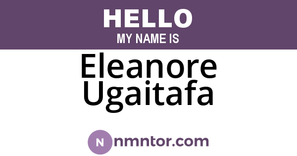 Eleanore Ugaitafa