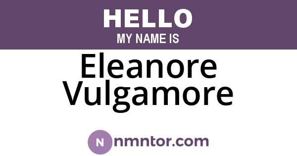 Eleanore Vulgamore
