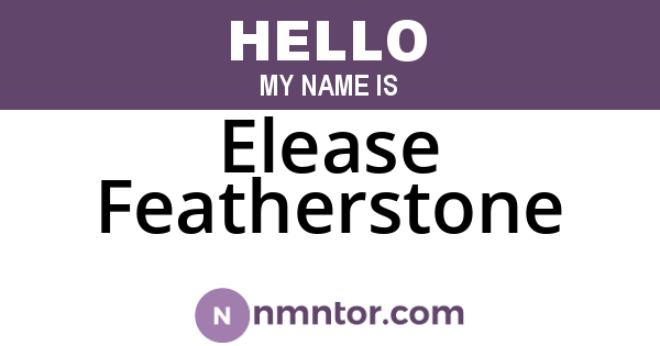 Elease Featherstone