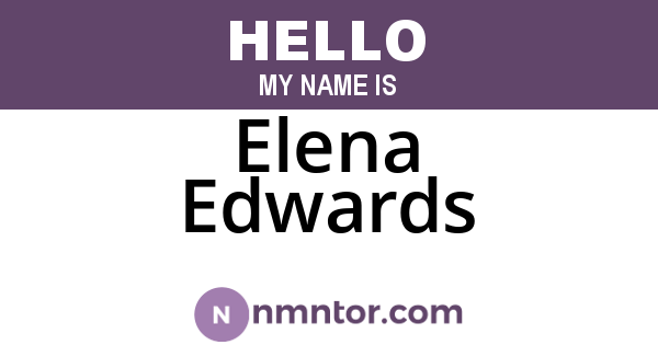 Elena Edwards