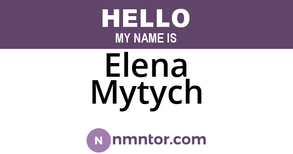 Elena Mytych