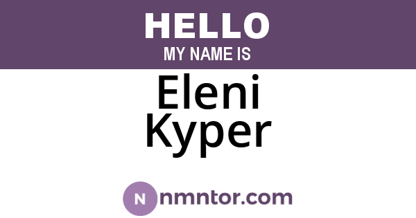 Eleni Kyper