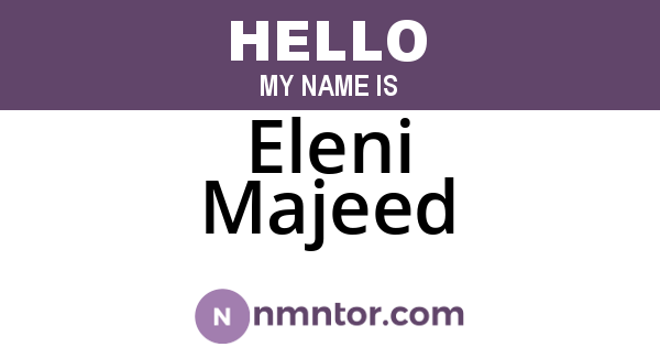 Eleni Majeed