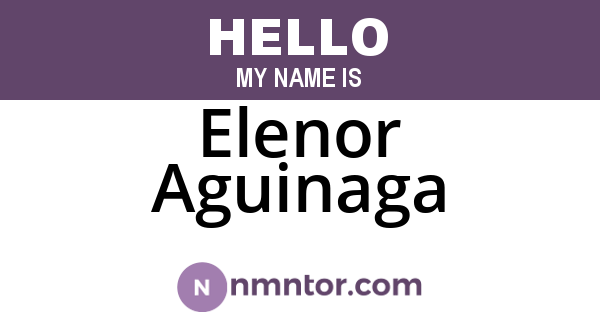 Elenor Aguinaga