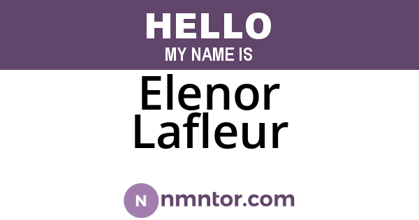 Elenor Lafleur