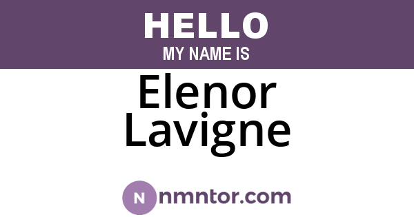 Elenor Lavigne