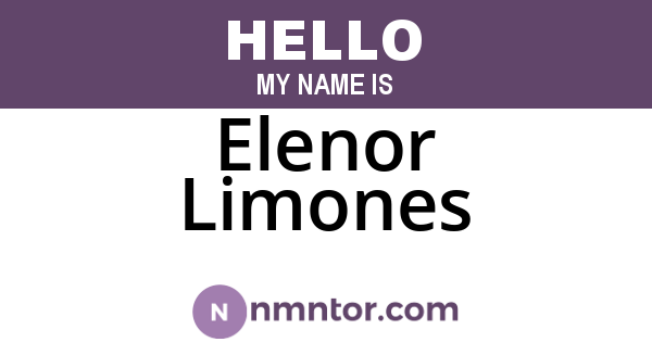 Elenor Limones