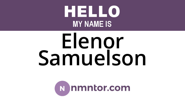 Elenor Samuelson
