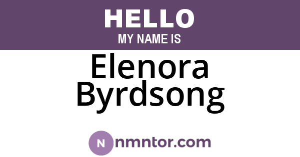 Elenora Byrdsong